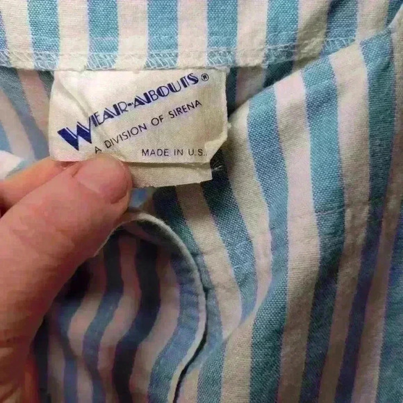 VTG Wear-Abouts Womans striped Romper sz Med. - Picture 3 of 8